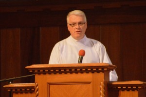 The homily for the Wednesday evening Eucharist was Father Don Rooney, President of CADEIO (the Catholic Ecumenical and Interreligious network).