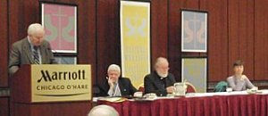 A panel moderated by CBS Executive Producer  John R. Blessington,  On the panels topic was "The Local Churches and the Global Church."
