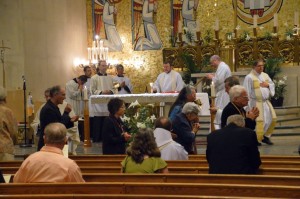 Tuesday Evening, Workshop participants took part in a Catholic Holy Eucharistic Service, at the Church of the Immaculate Conception.